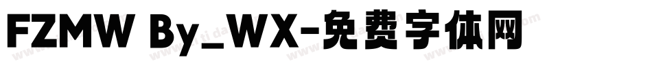 FZMW By_WX字体转换